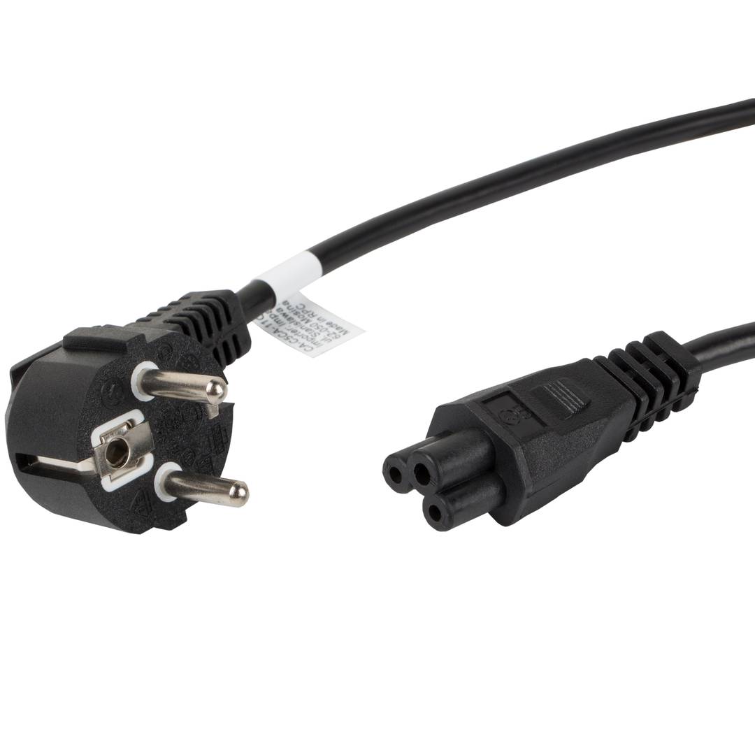 Cabo de alimentação Lanberg CA-C5CA-11CC-0018-BK CEE 7/7 Fêmea para IEC320 C5 1,8 m