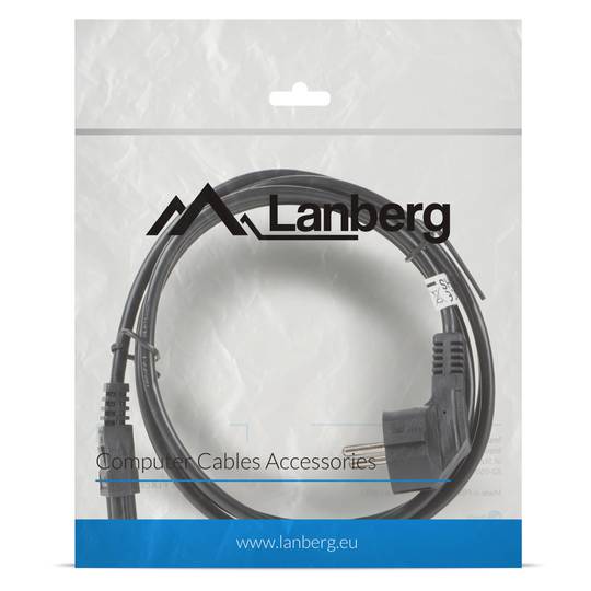 Cable de alimentación de Lanberg CA-C5CA-11CC-0018-BK CEE 7/7 hembra a IEC320 C5 1.8 m