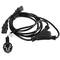 Cable de alimentación de Lanberg CA-C13C-13CC-0018-BK Schuko CEE 7/7 hembra a 2x IEC320 C13 2 m
