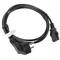 Lanberg Netzkabel CA-C13C-10CC-0018-BK Schuko CEE 7/7 Buchse auf IEC320 C13 2.5A 1.8m