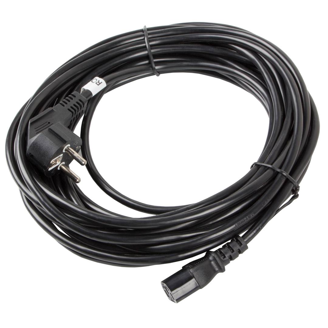 Lanberg Netzkabel CA-C13C-11CC-0100-BK Schuko CEE 7/7 Buchse auf IEC320 C13 10 m