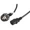 Lanberg Netzkabel CA-C13C-11CC-0030-BK Schuko CEE 7/7 Buchse auf IEC320 C13 3 m