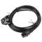 Lanberg Netzkabel CA-C13C-11CC-0030-BK Schuko CEE 7/7 Buchse auf IEC320 C13 3 m