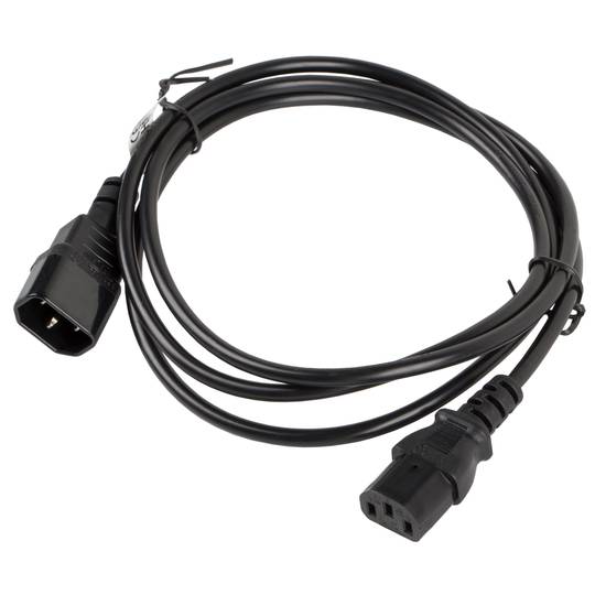 Cable allargador d'alimentació CPU de Lanberg IEC320 C13 femella a IEC320 C14 mascle 1.8 m