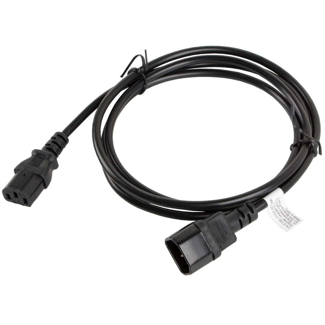 Lanberg CPU power extension cable IEC320 C13 female to IEC320 C14 male VDE 1.8 m