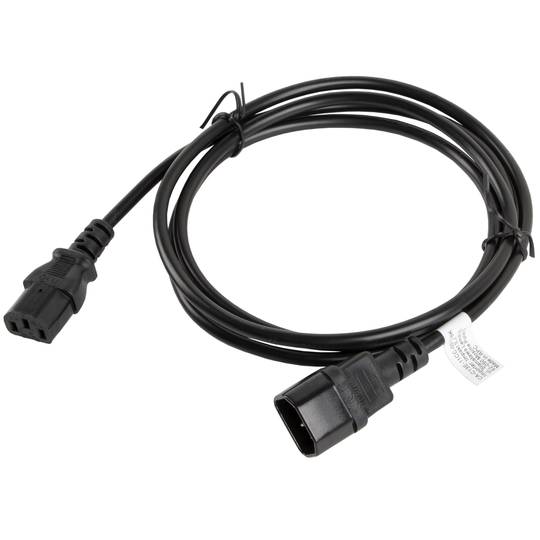 Lanberg CPU power extension cable IEC320 C13 female to IEC320 C14 male VDE 1.8 m