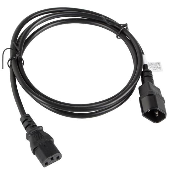 Lanberg CPU power extension cable IEC320 C13 female to IEC320 C14 male VDE 1.8 m