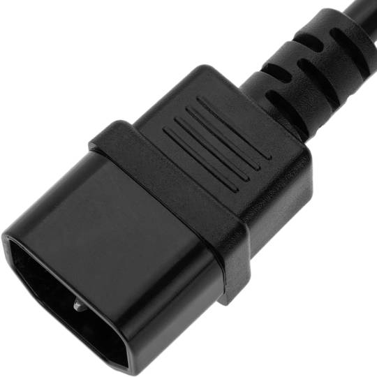 Cabo de extensão de energia da CPU Lanberg IEC320 C13 fêmea para IEC320 C14 macho VDE 3m