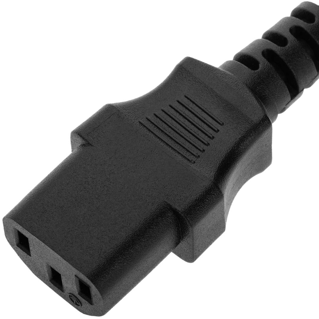 Cabo de extensão de energia da CPU Lanberg IEC320 C13 fêmea para IEC320 C14 macho VDE 3m