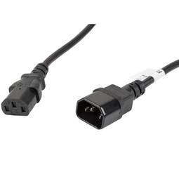 Cabo de extensão de alimentação da CPU Lanberg IEC320 C13 fêmea para IEC320 C14 macho VDE 5m