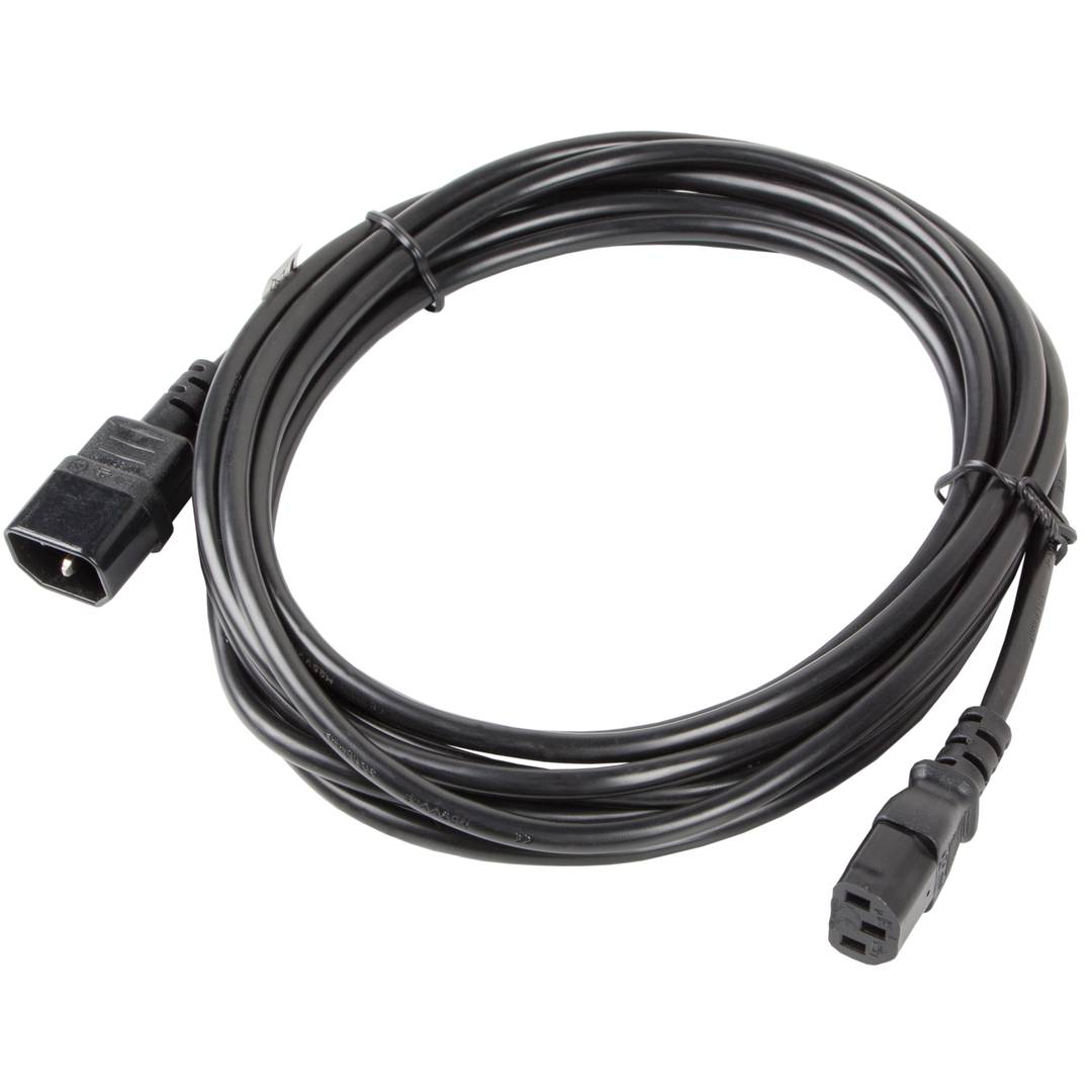 Lanberg CPU Stromverlängerungskabel IEC320 C13 Buchse auf IEC320 C14 Stecker VDE 5m