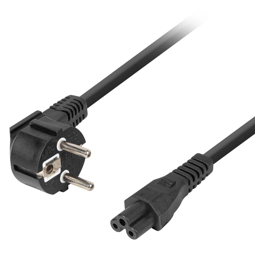 Stromkabel von Lanberg Schuko-Stecker auf IEC 320 C5-Stecker 3 Meter