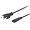 Kabel zasilający Lanberg OCHO Schuko męski na IEC 320 C7 żeński 1,8m CA-C7CA-11CC-0018-BK