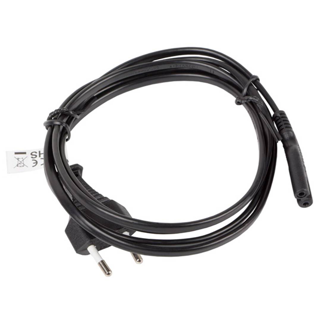 1.5m Cable de alimentación Enchufe de la UE C7 Bipolar 2 Cable