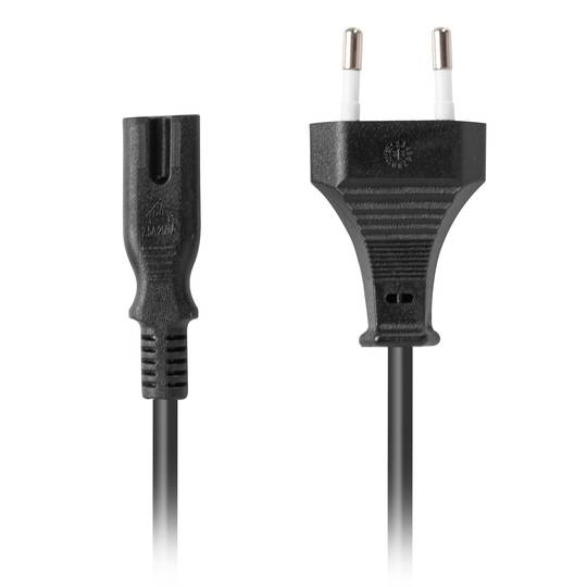 Kabel zasilający Lanberg OCHO Schuko męski na IEC 320 C7 żeński 1,8m CA-C7CA-11CC-0018-BK