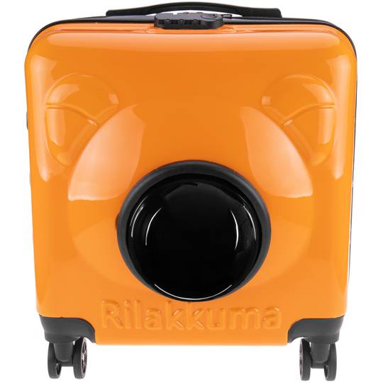 Maleta per a transport de mascotes gat i gos Transportí de plàstic rígid taronja