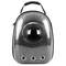 Mochila para transporte de mascotas gato y perro Transportin de plástico rígido gris