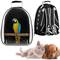 Mochila para transporte de mascotas gato, perro o aves Transportín de plástico rígido y tela