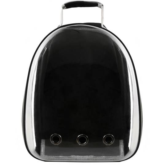 Mochila para transporte de mascotas gato, perro o aves Transportín de plástico rígido y tela