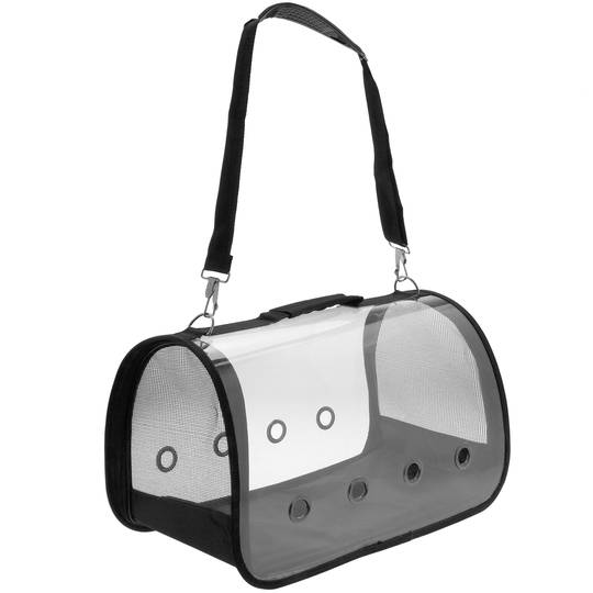 Sac de transport des animaux de compagnie en plastique transparent