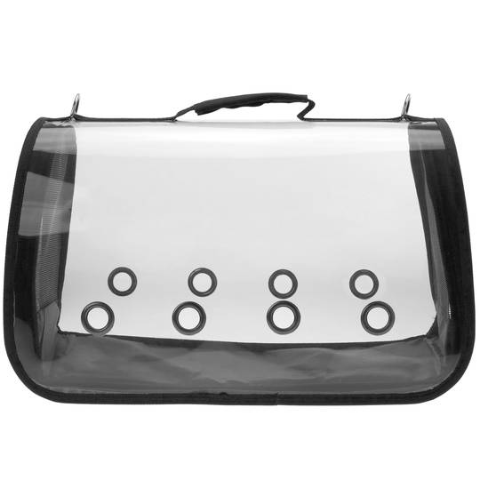 Sac de transport des animaux de compagnie en plastique transparent
