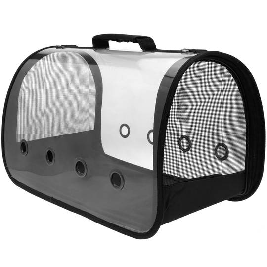 Sac de transport des animaux de compagnie en plastique transparent