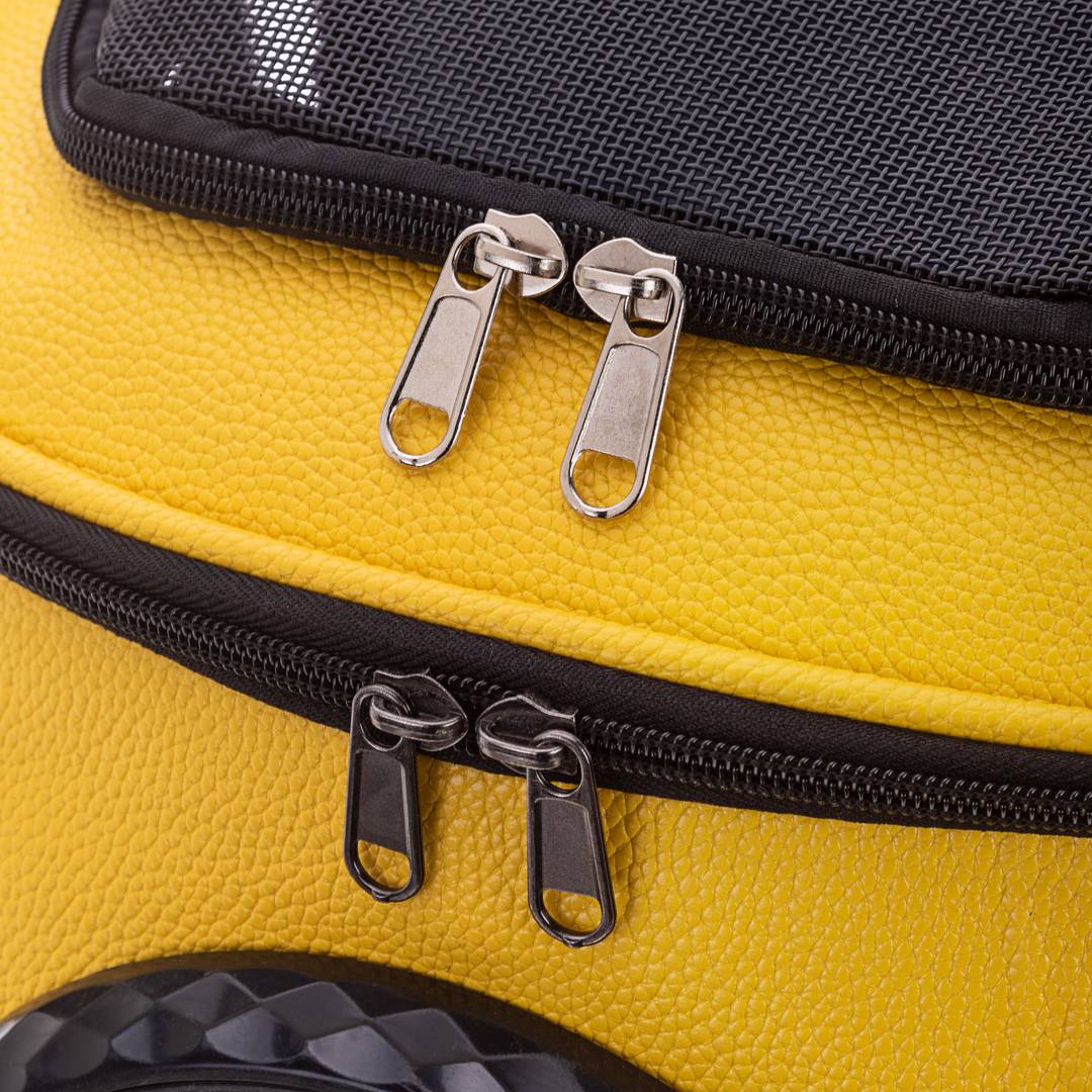 Pet Carrier Rucksack für Katzen und Hunde Kunstleder Pet Carrier, schwarz, Farbe schwarz