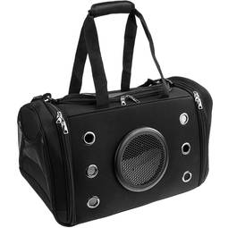 Sac de transport des animaux de compagnie chat et chien en fait de toile noire