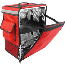 Isotherme rugzak 35 x 49 x 25 cm rood voor koken en het bezorgen van eten