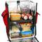 Mochila isotérmica 35 x 49 x 25 cm vermelha para churrascos e entrega de pedidos de comida em motocicleta ou bicicleta