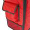 Mochila isotérmica 35 x 49 x 25 cm vermelha para churrascos e entrega de pedidos de comida em motocicleta ou bicicleta