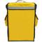 Yellow portable refrigerator 42 Liters 35x49x25cm, isothermal bag backpack for picnic, camping, beach, food delivery by motorcycle or bicycle