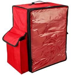 Nevera portátil roja 48 Litros 39x50x25cm, mochila bolsa isotérmica para picnic, camping, playa, entrega de alimentos en moto o bicicleta