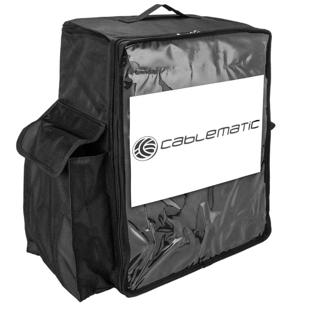 Isothermal backpack 39 x 50 x 25 cm black for cookouts and food order delivery