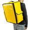 Mochila isotérmica 39 x 50 x 25 cm amarilla para comidas al aire libre y entrega de pedidos de comida en moto o bicicleta