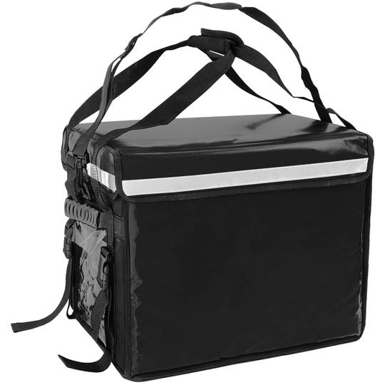 Isothermal bag 44 x 39 x 34 cm black for cookouts and food order delivery