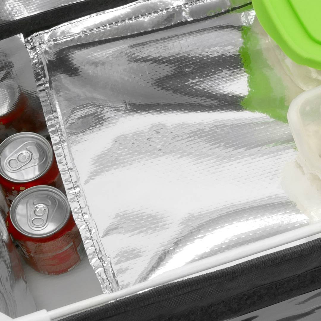 Isothermal bag 44 x 39 x 34 cm black for cookouts and food order delivery