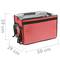 Saco isotérmico 50 x 39 x 39 cm vermelho para churrascos e entrega de pedidos de comida em motocicleta ou bicicleta