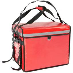 Isothermer Rucksack 45 x 35 x 33 cm rot für Grillabende und Lieferung von Lebensmittelbestellungen