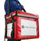 Isothermal backpack 45 x 35 x 33 cm red for cookouts and food order delivery