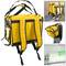 Sac à dos isotherme 45 x 35 x 33 cm jaune pour les plats cuisinés et la livraison de commandes alimentaires