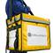 Sac à dos isotherme 45 x 35 x 33 cm jaune pour les plats cuisinés et la livraison de commandes alimentaires