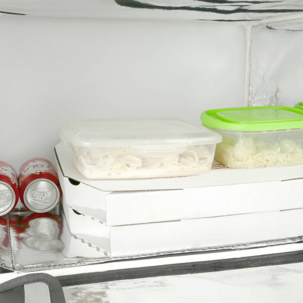 Sac à dos isotherme 45 x 35 x 33 cm jaune pour les plats cuisinés et la livraison de commandes alimentaires