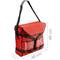 Nevera portàtil vermella 25 Litres 40x40x16cm, motxilla bossa isotèrmica per a pícnic, càmping, platja, lliurament d'aliments amb moto o bicicleta