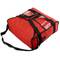 Nevera portàtil vermella 25 Litres 40x40x16cm, motxilla bossa isotèrmica per a pícnic, càmping, platja, lliurament d'aliments amb moto o bicicleta