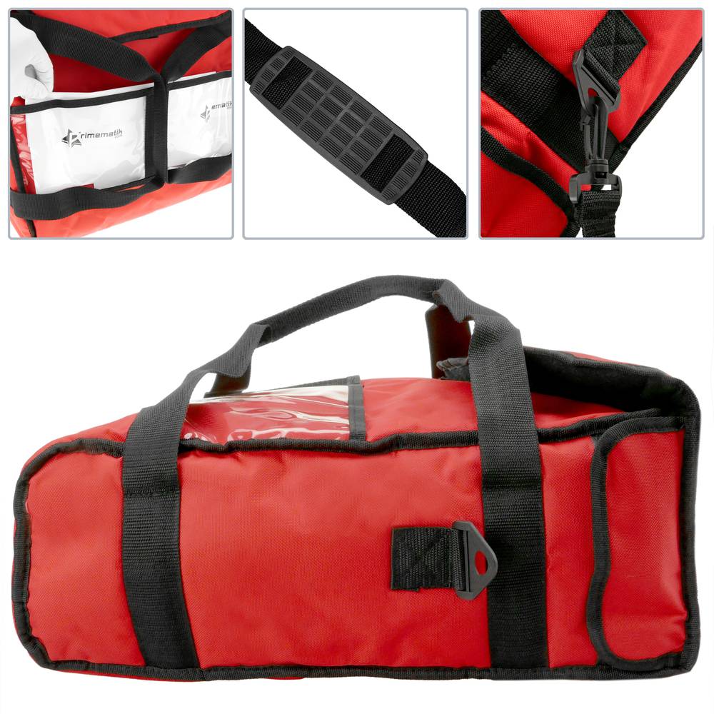 Nevera portàtil vermella 25 Litres 40x40x16cm, motxilla bossa isotèrmica per a pícnic, càmping, platja, lliurament d'aliments amb moto o bicicleta