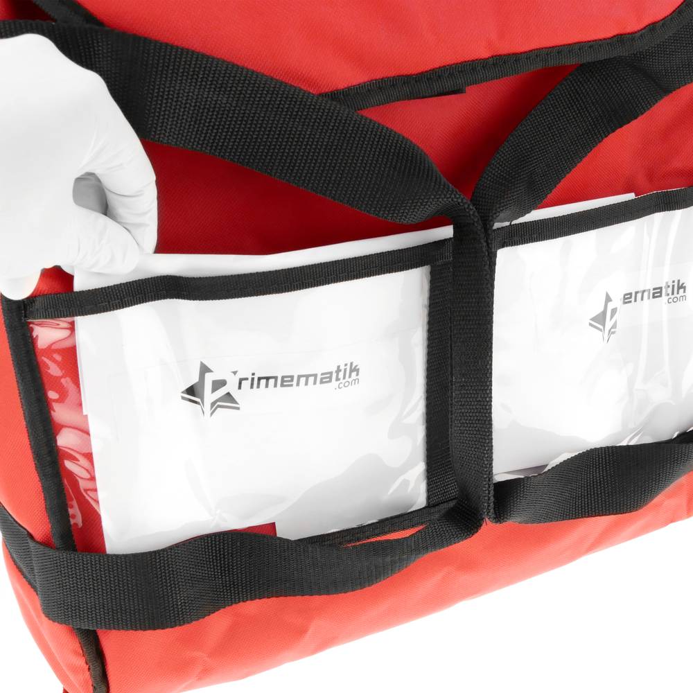Nevera portàtil vermella 25 Litres 40x40x16cm, motxilla bossa isotèrmica per a pícnic, càmping, platja, lliurament d'aliments amb moto o bicicleta