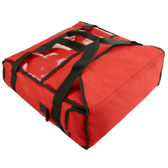 Warm & Insulated , Black/Red New Improved Pizza Delivery Bag 17" approx 