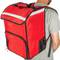 Isothermal backpack 34 x 47 x 25 cm red for cookouts and food order delivery