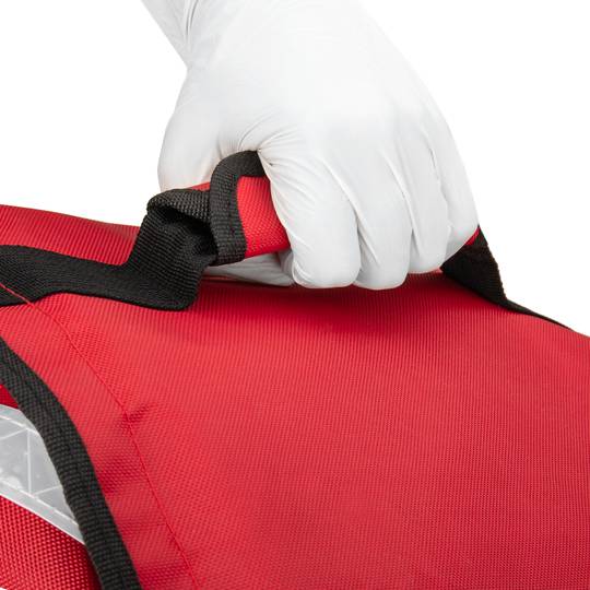 Isothermal backpack 34 x 47 x 25 cm red for cookouts and food order delivery